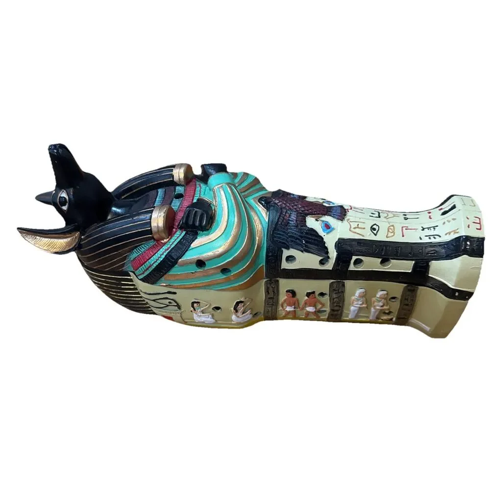 Egyptian God Anubis‎ Jackal Sarcophagus 7